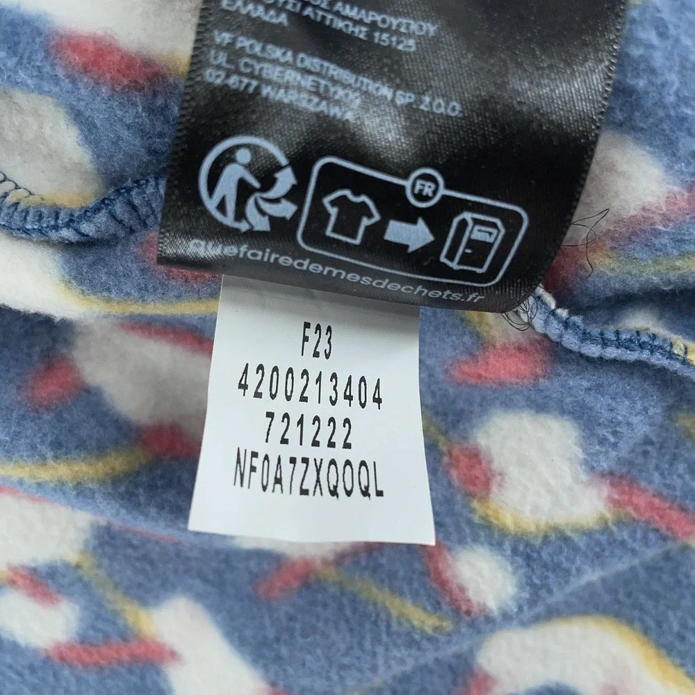 The North Face Alpine Polartec Fleece Jacket‎ Mens Small Abstract Print Full Zip